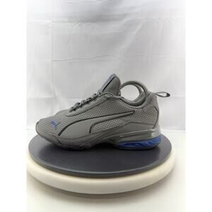PUMA Viz Runner Sport Youth Size 7 Gray Blue Running Shoes Sneakers 376471-05